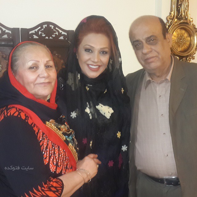 عکس پدر و مادرش نسرین مقانلو Nasrin Moghanloo
