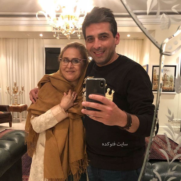 عکس حمید گودرزی (Hamid Goudarzi) و مادرش