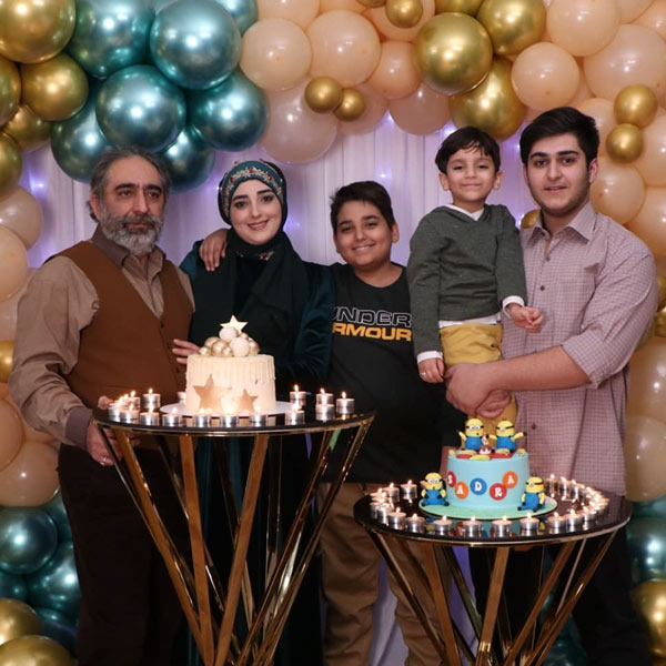 عکس خانوادگی شهرام شکیبا